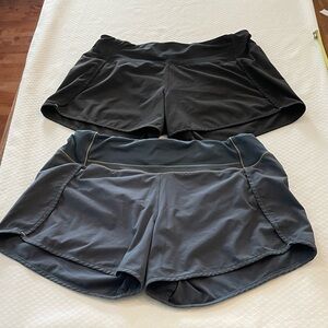 Lot of 2 Free Fly Apparel Athletic Shorts in Size M Black/Blue